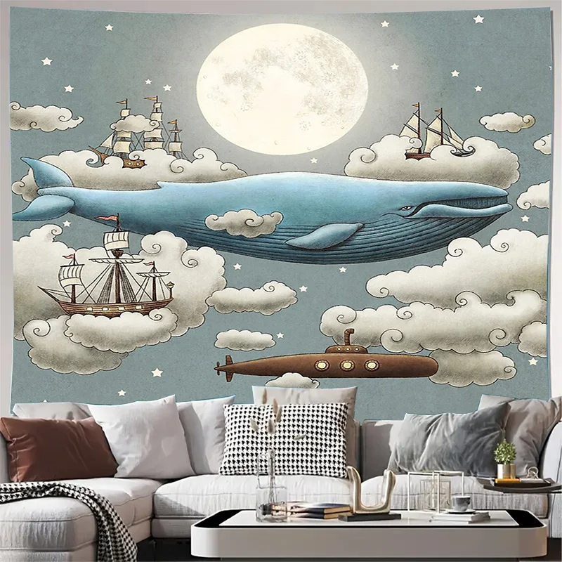 

Гобелен с океанским китом Uni 100x70 см