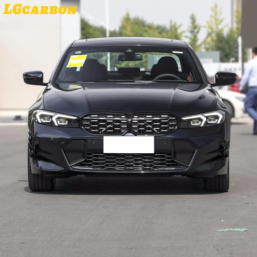 LGcarbon пластиковый сплиттер флага переднего бампера для BMW 3 серии G20 G21 LCI M Sport 2023 +