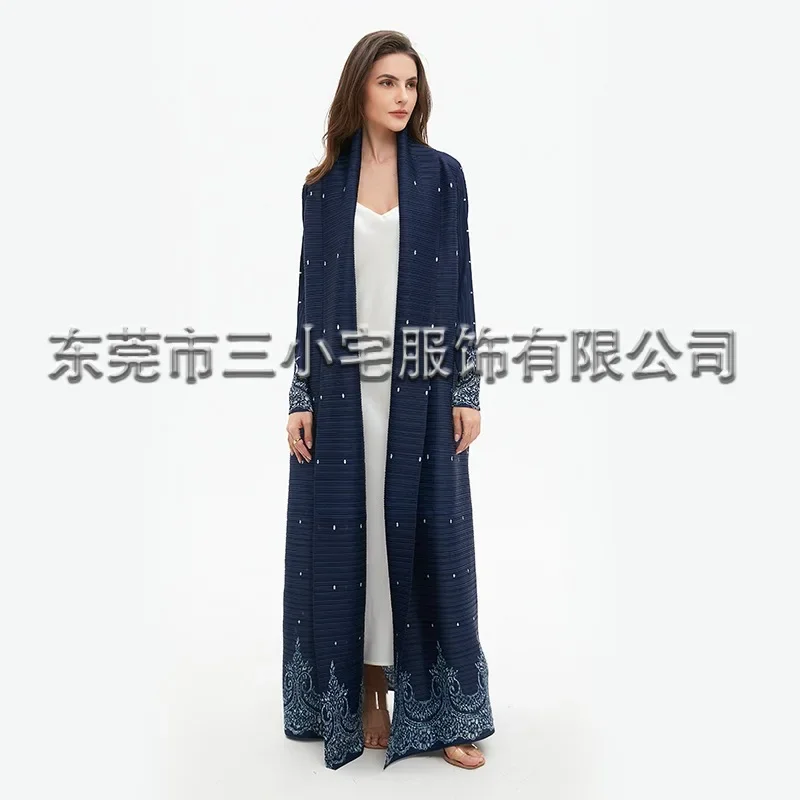 Женский плиссированный тренчкот с принтом большого размера отложным воротником