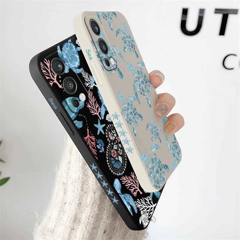Фото Чехол для телефона с принтом животных черепахи для OnePlus 8T 8 9 Pro Nord 2 3 CE2 Lite N20 ACE 2V, силиконовый мягкий противоударный бампер, задняя крышка №4