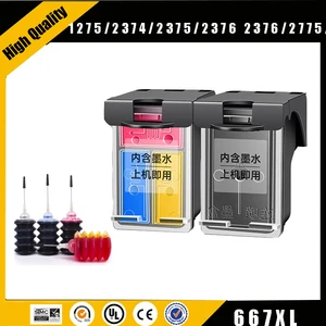 einkshop 667XL Refill Ink Kit Compatible for HP 667 hp667 Ink Cartridge Deskjet Ink Advantage 1275/2374/2375/2376 /2775/2776 