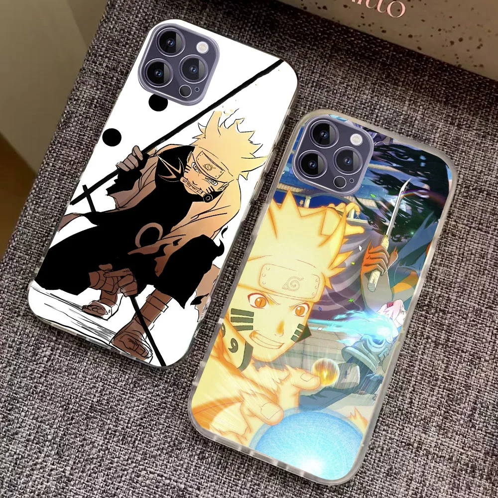 WEA-23 N-Naruto Прозрачный гибкий чехол из ТПУ для iPhone XS XR 5 6 7 8 SE 11 12 Mini Plus Pro Max