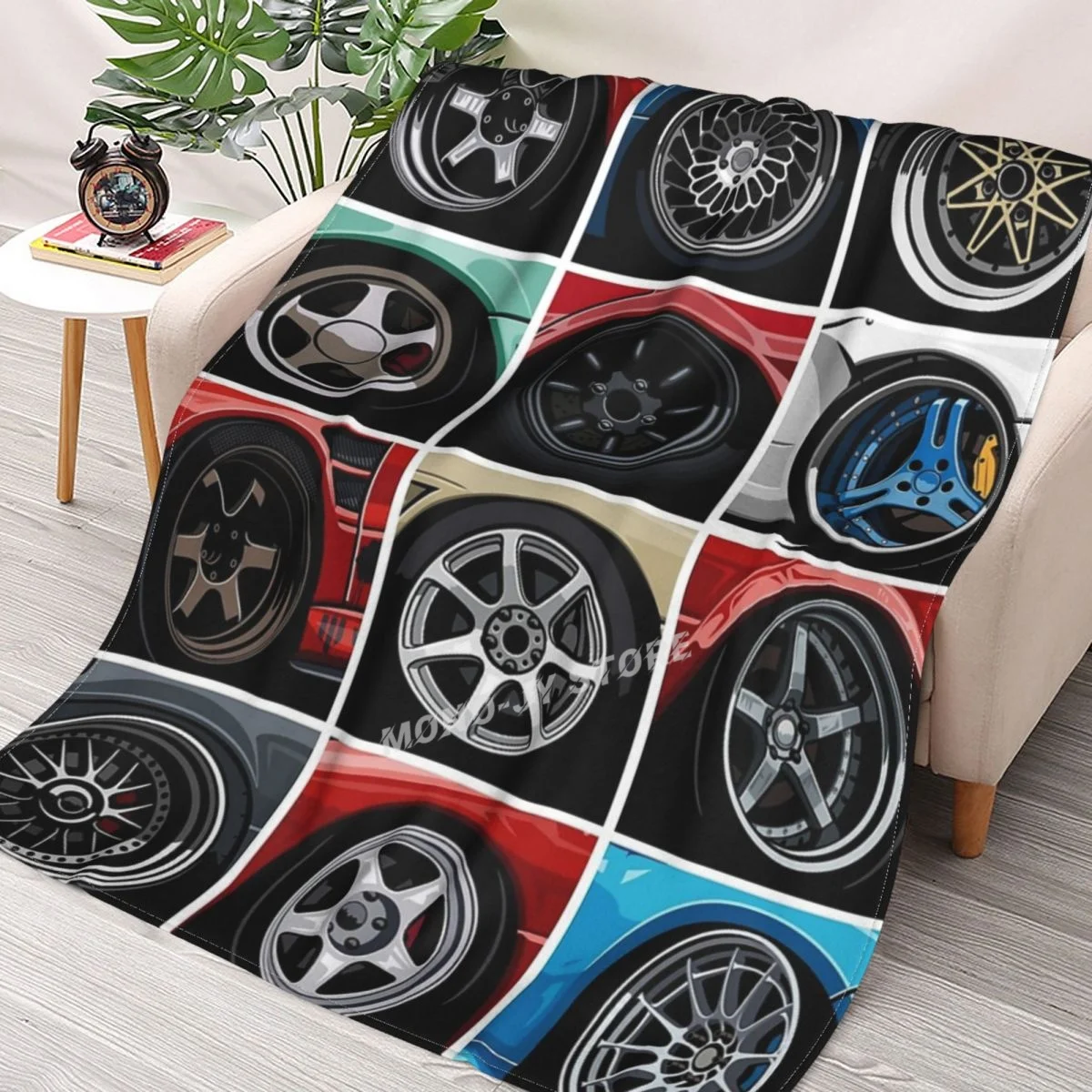 

World Of Wheels car Throw Blanket Sherpa Blanket Bedding soft Blankets