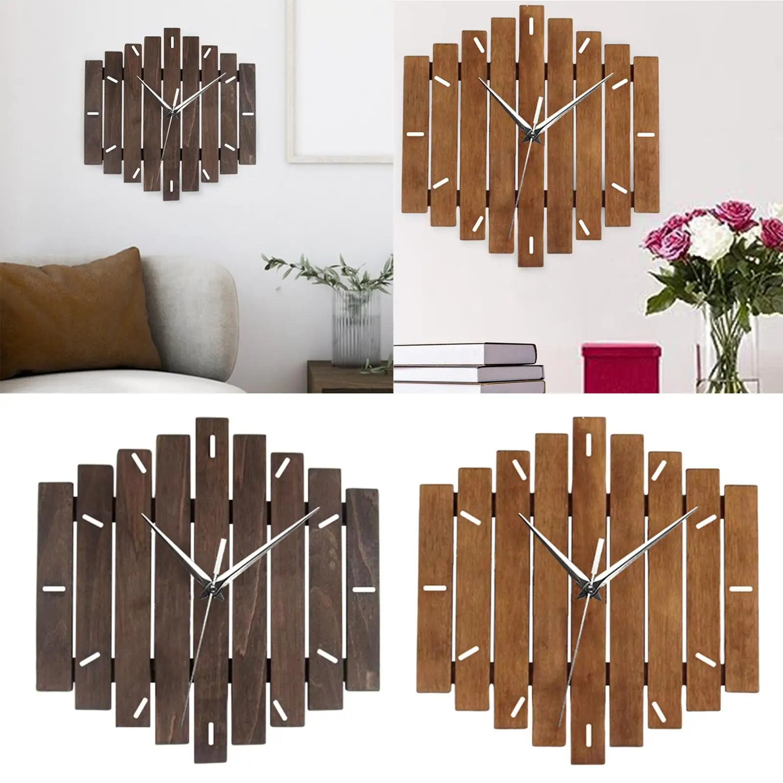 Деревянные настенные часы 12-дюймовые декоративные подарки другу домашний декор