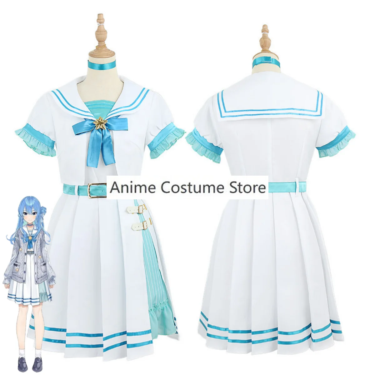 Косплей-костюм YouTuber VTuber Hololive косплей-костюм из аниме школьная форма матроска
