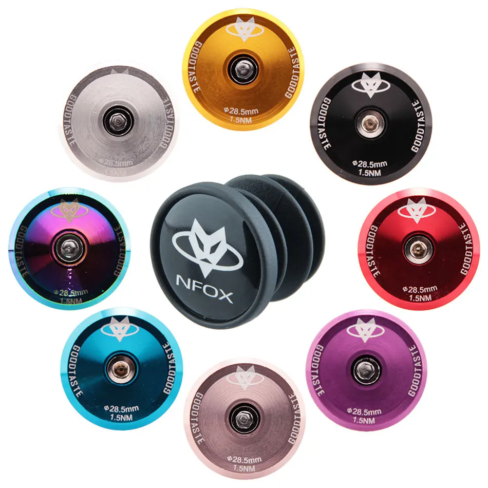 

Road Mountain Bike Handlebar Cap Bicycle Handle Bar End Plugs Inflated Aluminum Alloy Lock Plug One Pairs Mtb Accessories Grips