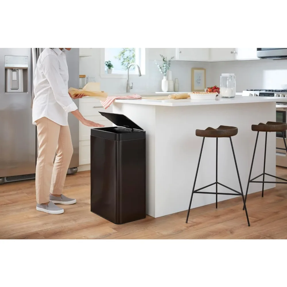 Сенсор 13 галлонов кухонный мусорный бак с автоматическим бесконтактным датчиком