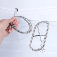 refrigerator drain cleaner bendable stainless steel brush spiral cleaning brush refrigerator duct dredge tools home supplies