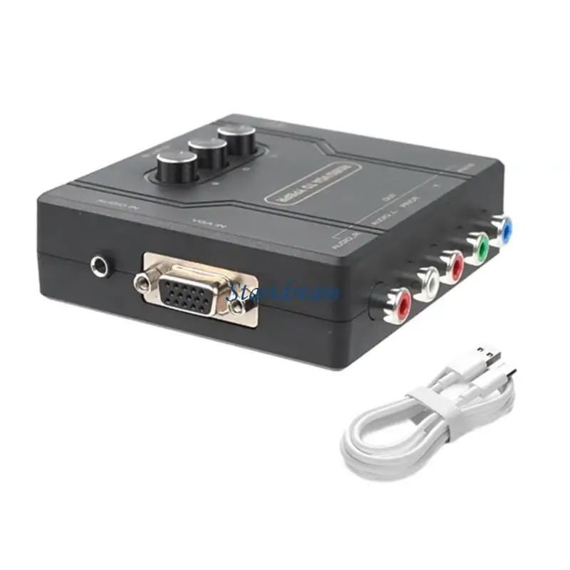 Фото Эффективный адаптер RGBS SCART VGA для YPBPR, адаптер для консолей для геймеров K92C №5