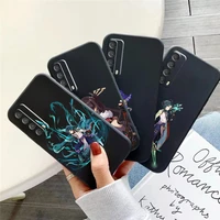 genshin impact project game phone case for huawei p smart z 2019 2021 p20 p20 lite pro p30 lite pro p40 p40 lite 5g coque back