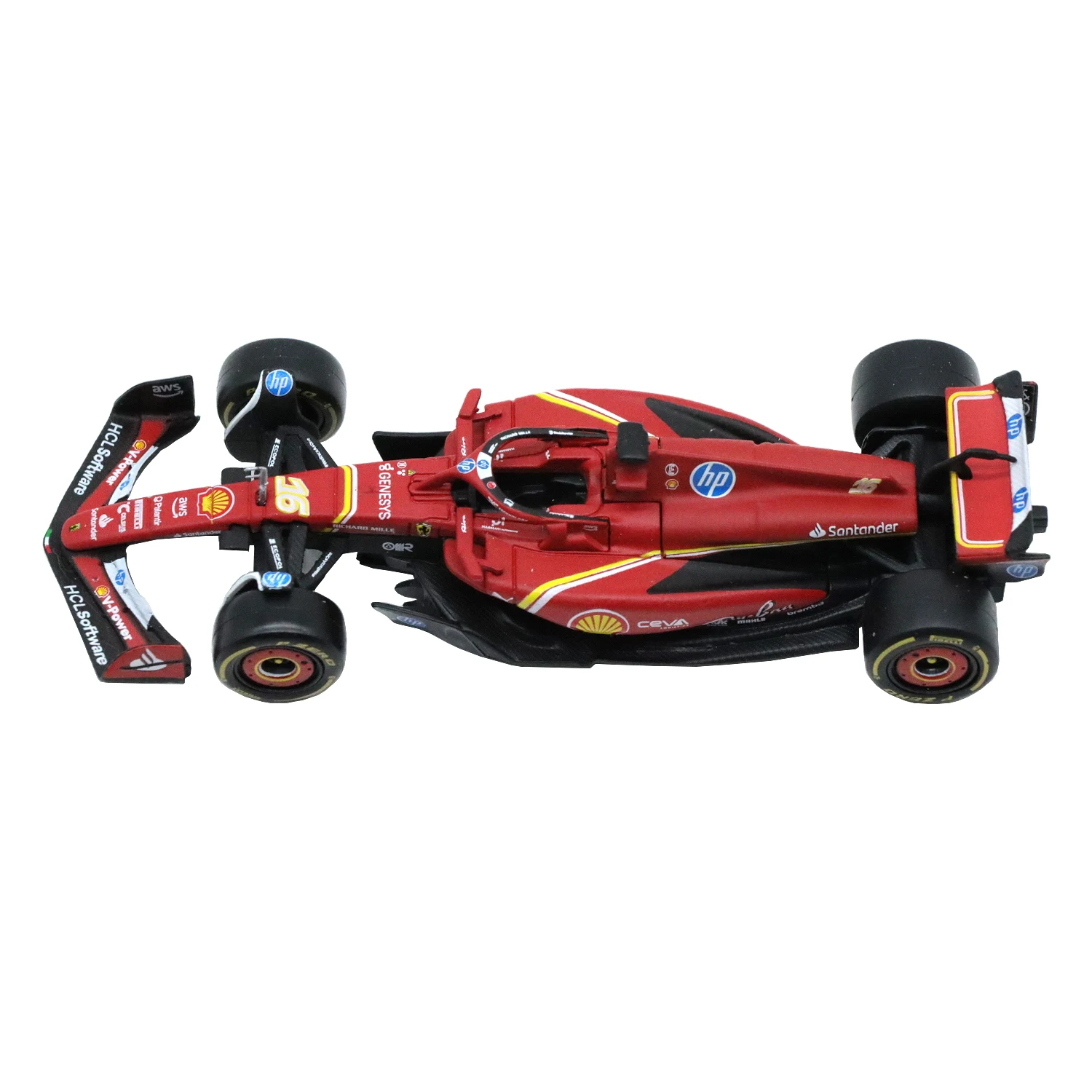1/43 Bburago 2024 F1 FERRARI SF24 гоночные модели литая под давлением игрушка из сплава