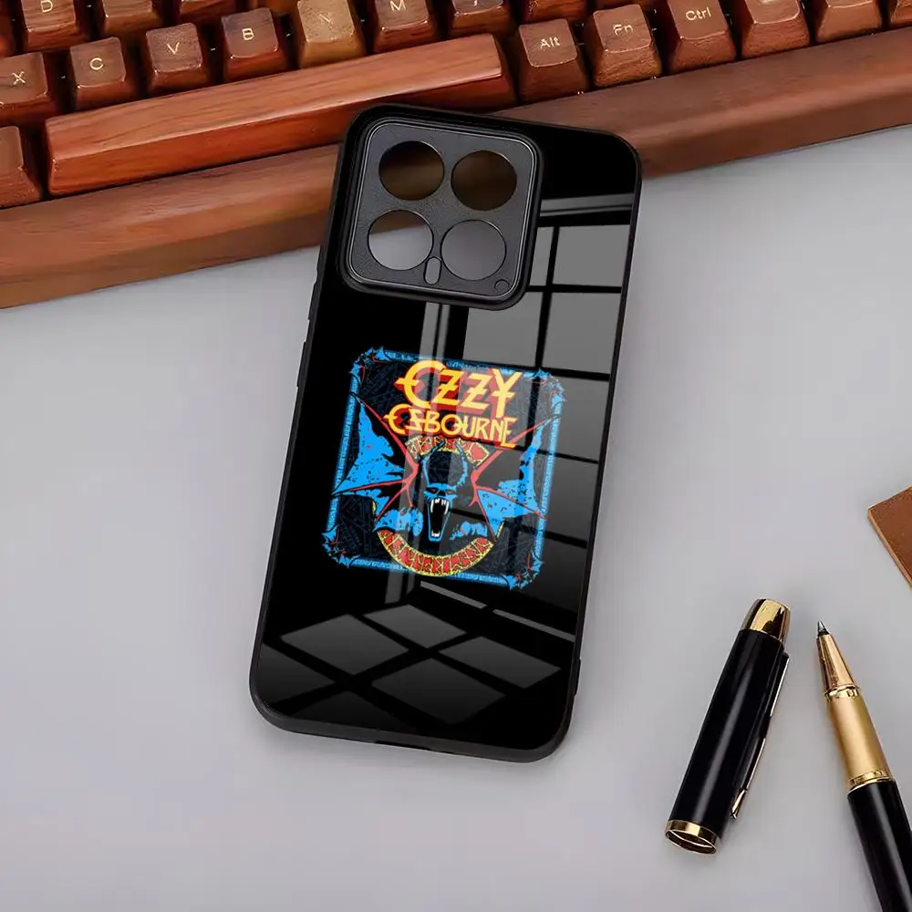 Фото Чехол для телефона Singer O-ozzy Osbourne для Xiaomi 17 15 14 13 T Pro Ultra Redmi 15 14 Pro Plus 4G 5G A7, стеклянный чехол №2