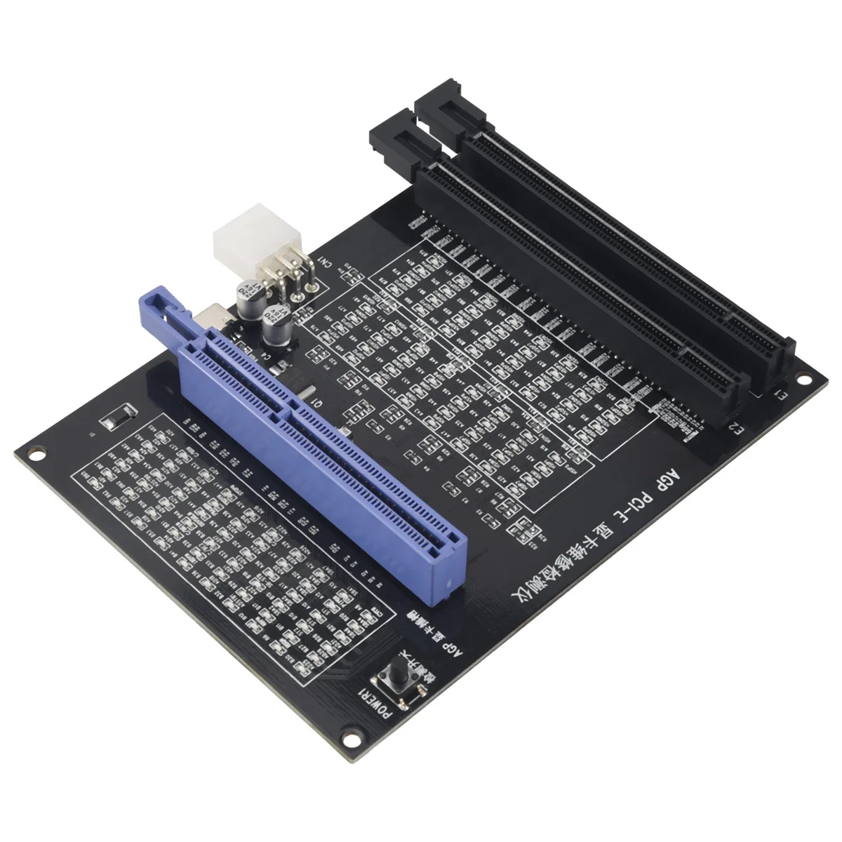 AGP PCI-E X16 Тестер розеток двойного назначения Дисплей Образображение видеокарты