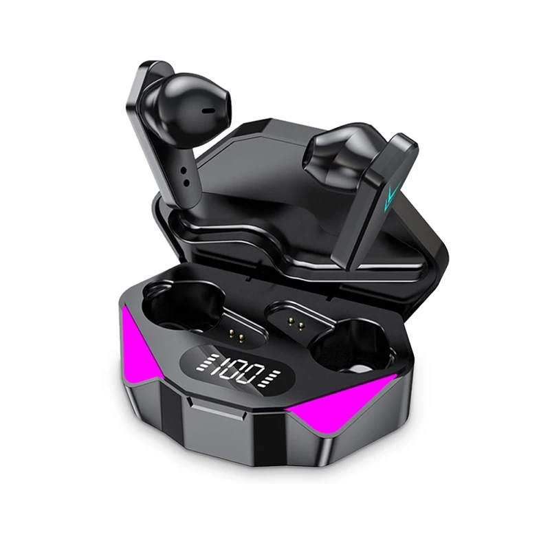 Bluetooth 5 0 X15 беспроводные наушники со светодиодным цифровым дисплеем Hi-Fi