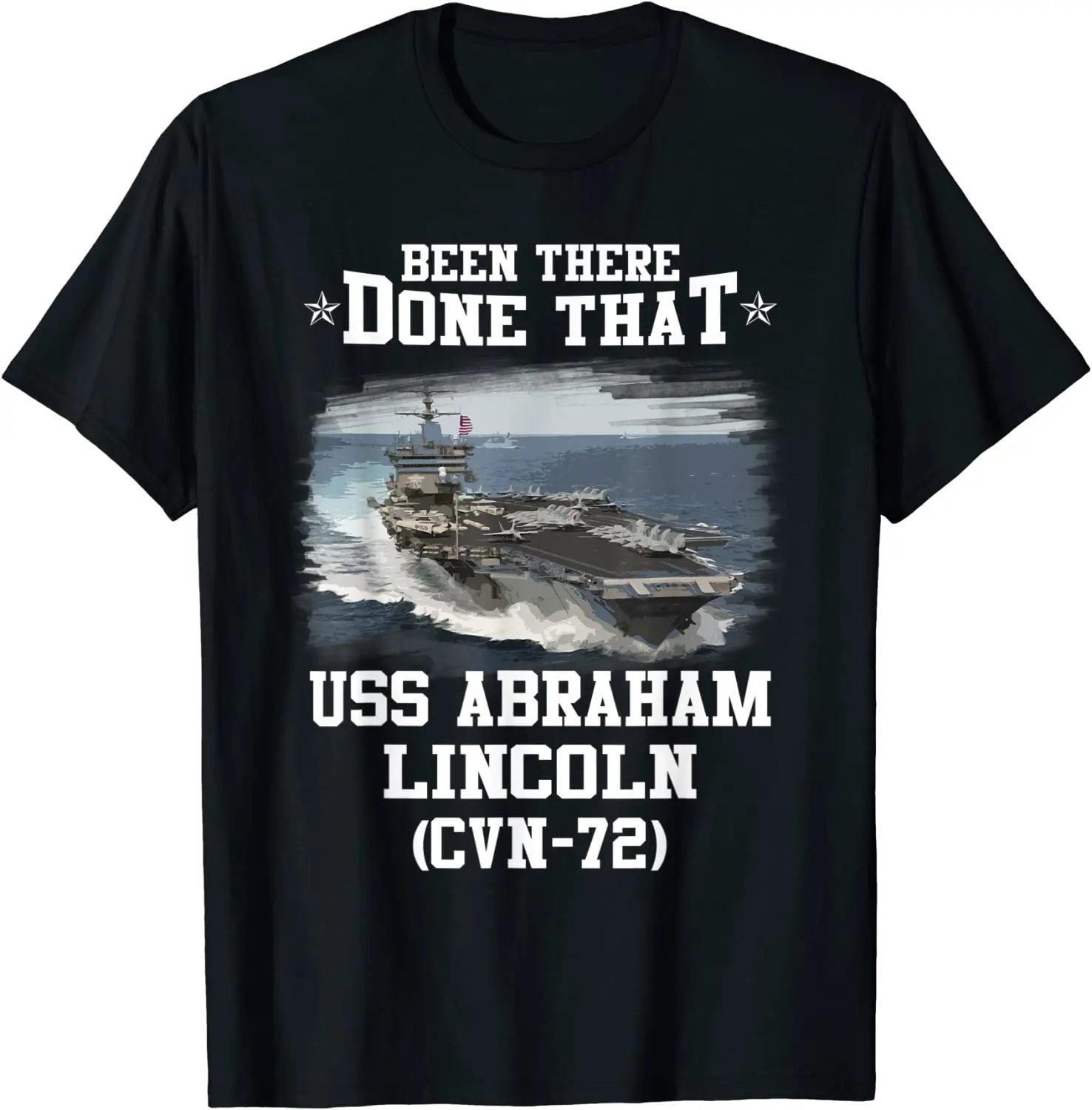 

Navy CVN-72 S Abraham Lincoln Aircaft Carrier T Shirt. New 100% Cotton Short Sleeve O-Neck T-shirt Casual Mens Top
