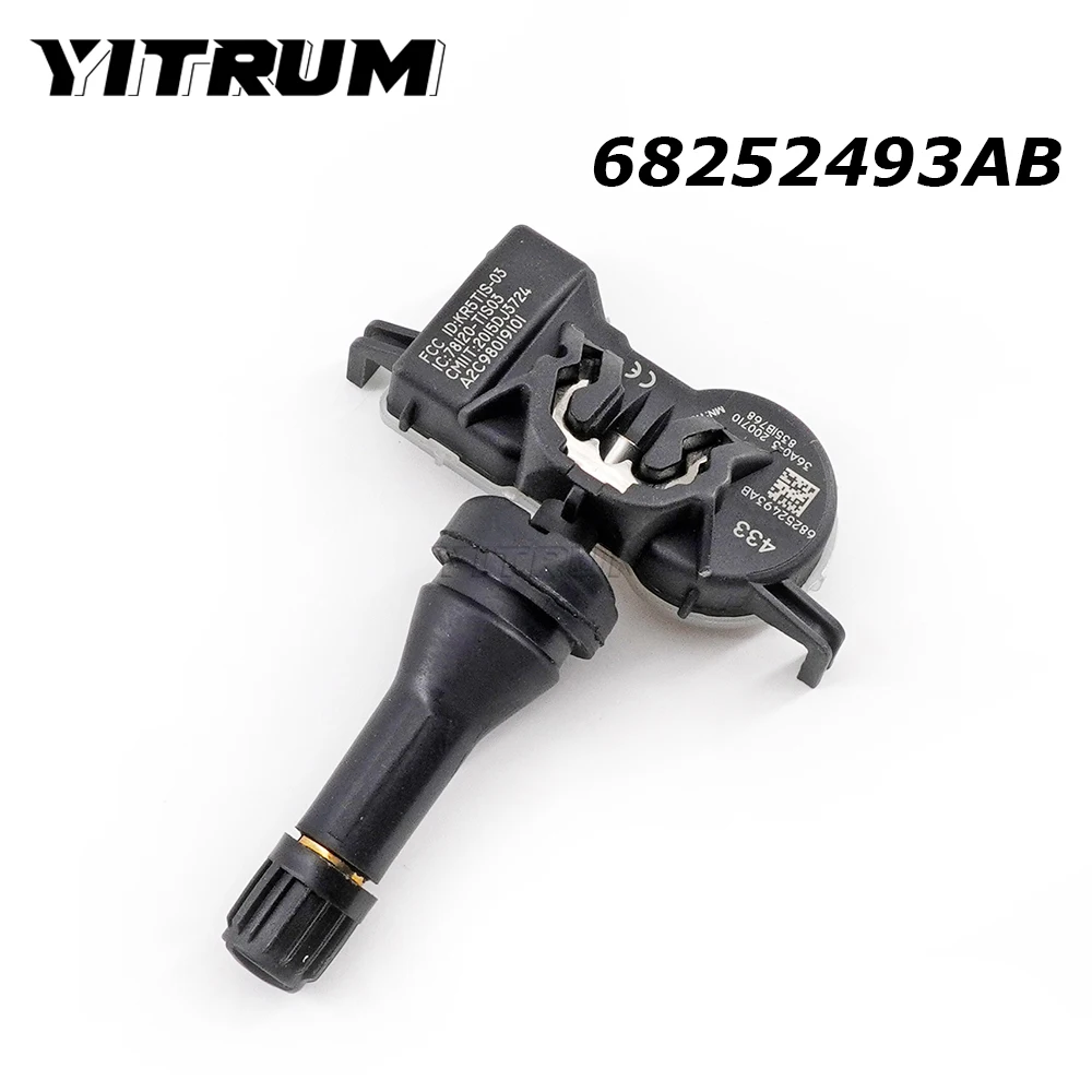 

YITRUM 68252493AB For Chrysler Voyager Pacifica Jeep Grand Cherokee Compass Renegade Dodge Durango Car TPMS Tire Pressure Sensor