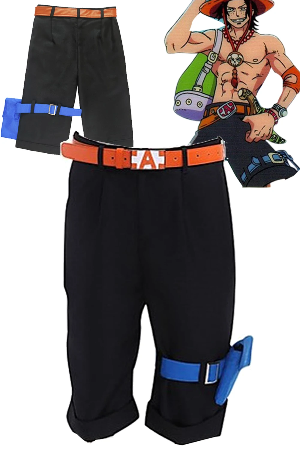 

Portgas Cosplay Ace Role Play Shorts Outfits Anime One Cosplay Piece Costume Belt Adult Men Fantasy Fancy Dress Up Party Clothes