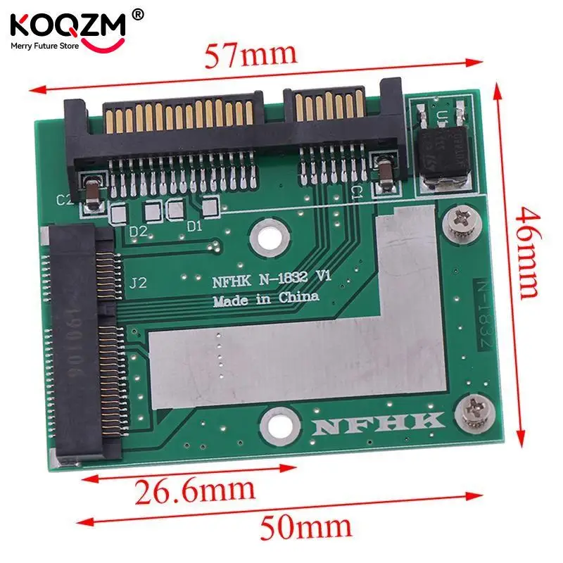 MSATA SSD на 2,5 'SATA 6.0gps адаптер конвертер карта модуль плата Mini Pcie Ssd оптовая продажа 2020