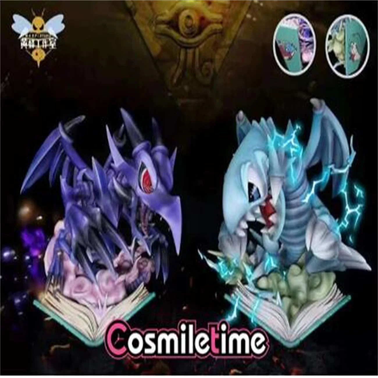 

В наличии Wasp Studio Yu-gi-oh синие глаза белые красные глаза Черный Дракон Смола Статуя Модель Детская Игрушка Аниме фигурки подарки