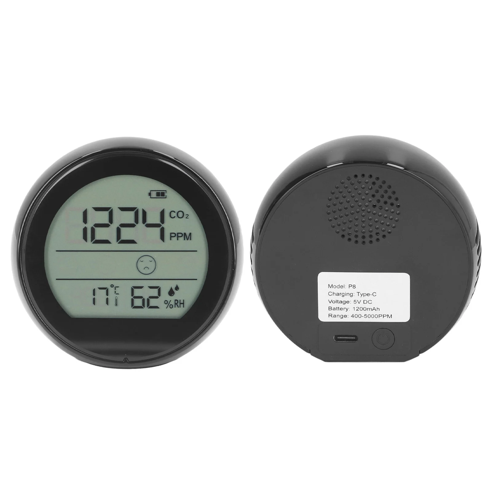 Монитор CO2 P8 Инфракрасный детектор углекислого газа Качество воздуха