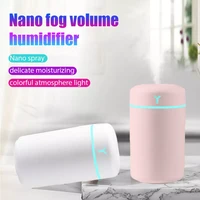 portable 420ml air humidifier aroma oil humidificador for home car usb cool mist sprayer with colorful soft night light diffuser