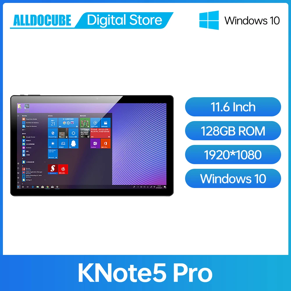 

Alldocube Knote5 Pro 11.6 inch Tablet PC Windows Notebook 10 1920*1080 IPS 6GB RAM 128GB ROM