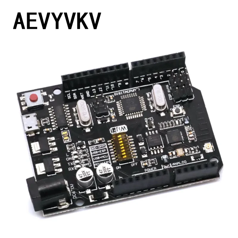 Mega2560 + Wi-Fi R3 ATmega2560 ESP8266 32 Мб памяти Φ CH340 совместимая с Arduino Mega NodeMCU для WeMos MEGA 2560