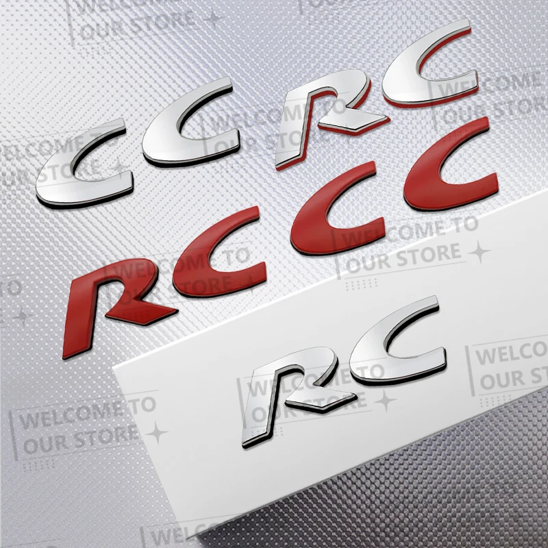 Автомобильная наклейка RC CC GT Line 3D металлический логотип значок задний багажник