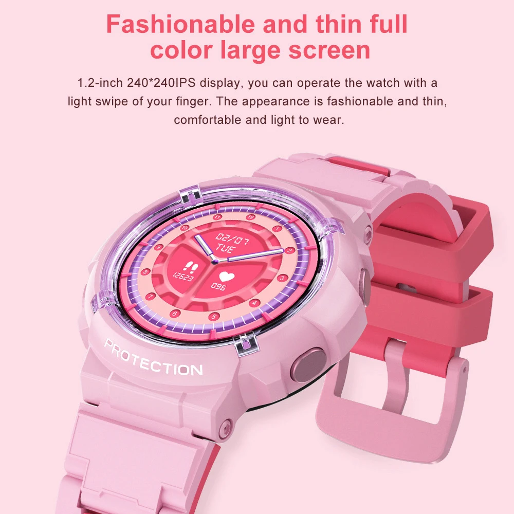 Детские умные часы с синими зубьями