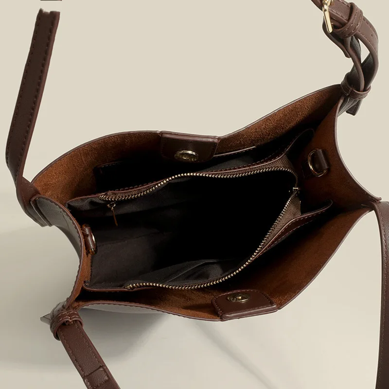 For Women High Quality Pu Leather Solid Color Leather Shoulder Bag Luxury Bag Handbag 2022 New Large Capacity Tote Bag
