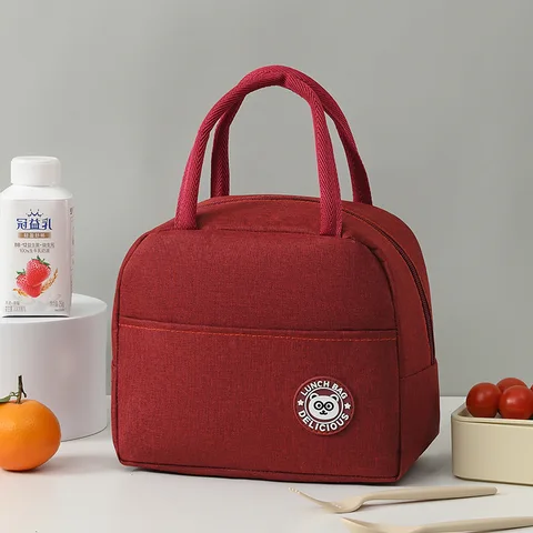 Портативная сумка для ланча, новинка, Термоизолированный Ланч-бокс, сумка-тоут, сумка-холодильник, сумка для бенто, контейнер для ланча, школьные сумки для хранения еды