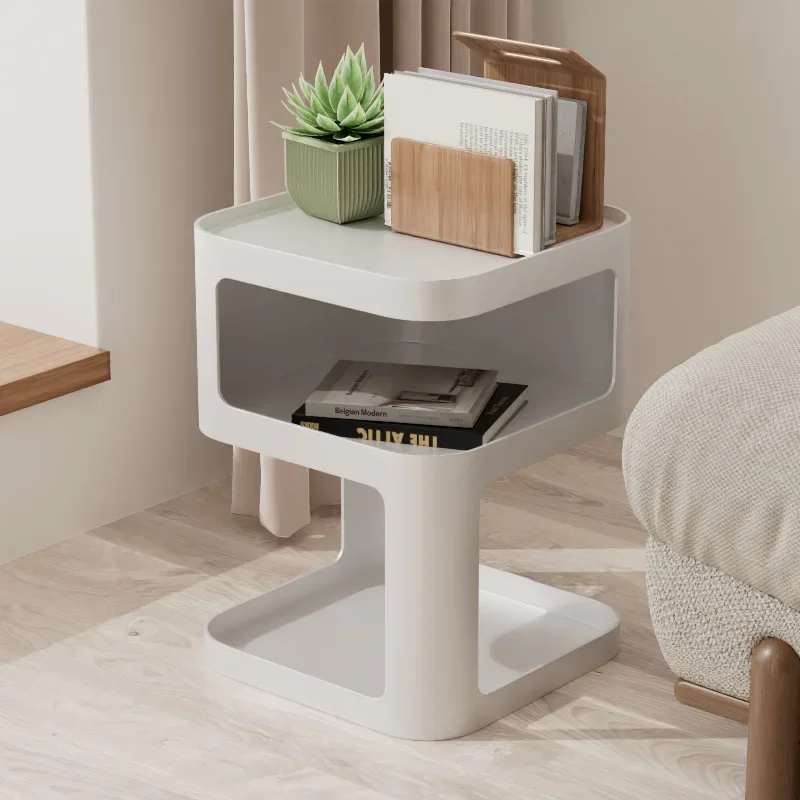 

Simple Iron Small Coffee Table Side Table Living Room Bedroom Bedside Table Corner Table Creative Trending Sofa Side Cabinet