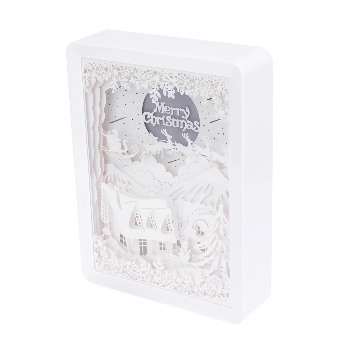 

Christmas Party Decoration Paper Carving Night Lights for Shadow Box Christmas Gift