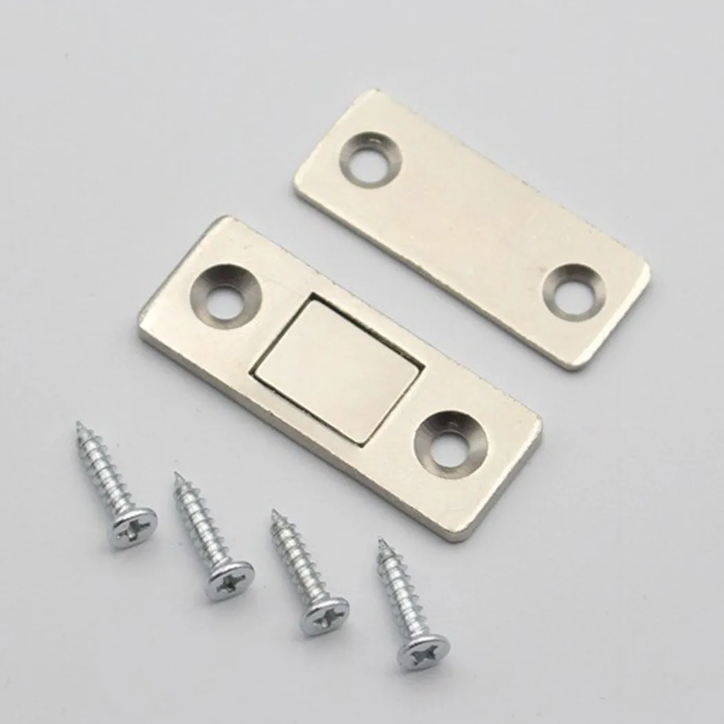 

4Pcs Strong Magnetic Catch Latch Ultra Thin Invisible Cabinet Cupboard Furniture Home Door Hardware High Quality
