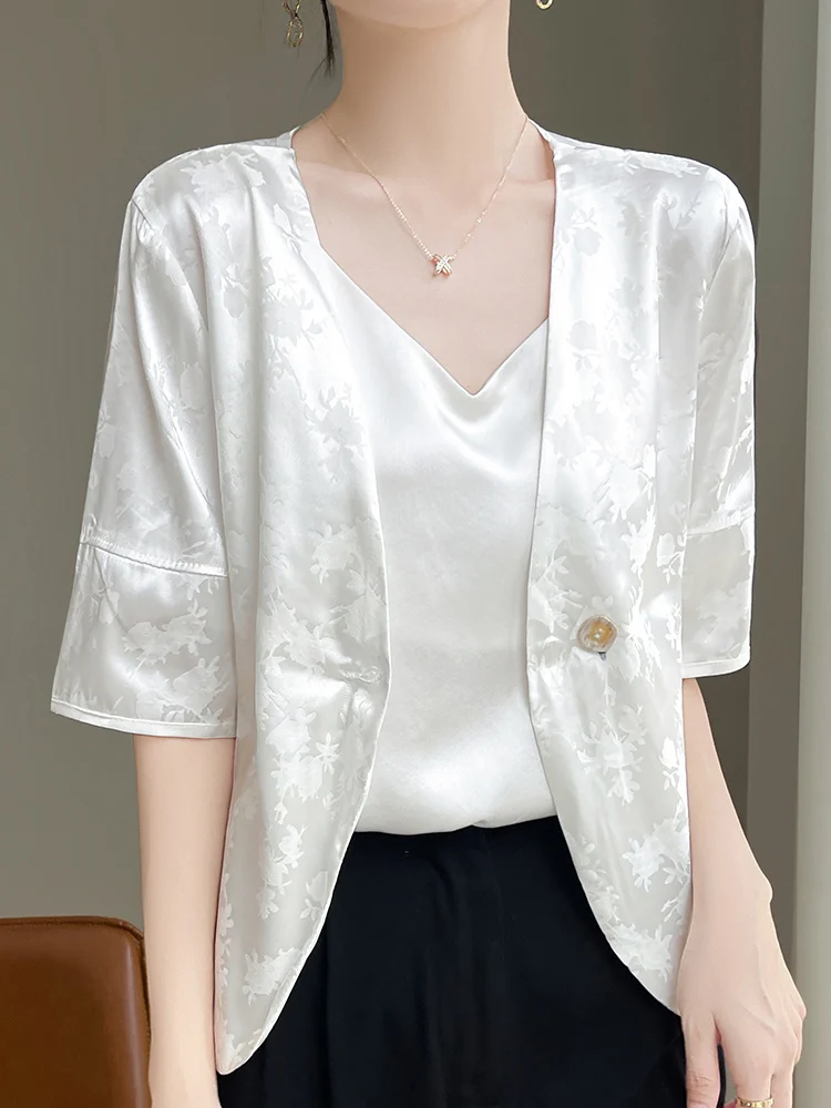 Летний Новый Ацетатный атласный жаккардовый китайский модный и минималистичный