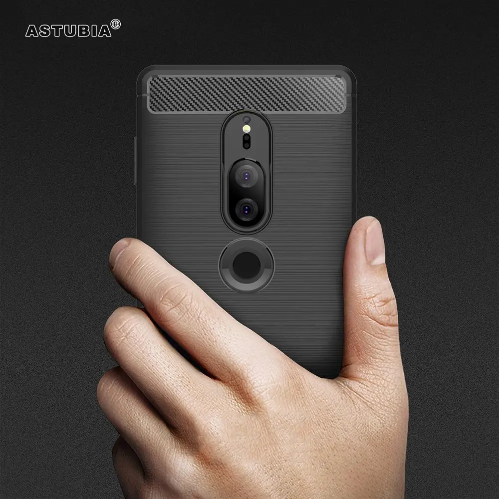 

Carbon Fiber Case For Sony Xperia XA2 L2 Case For Sony Xperia XA1 Cover For Sony XA2 Plus Case Fundas For sony XZ2 Compact Coque