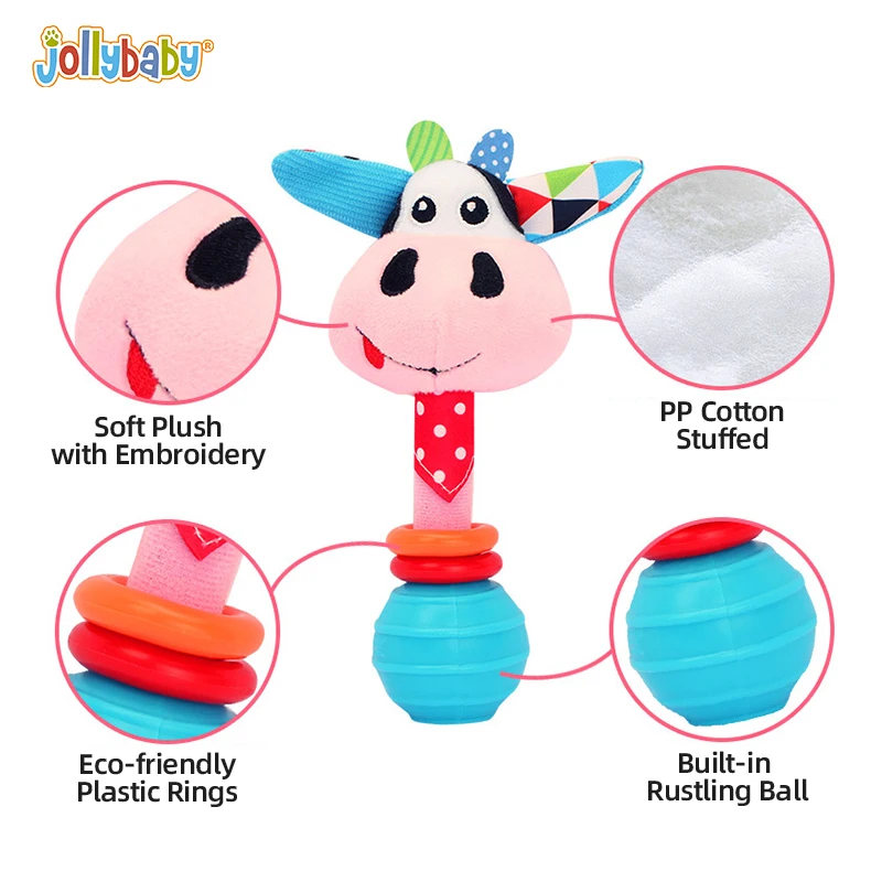 Мягкая игрушка-погремушка для детей 0-12 месяцев |