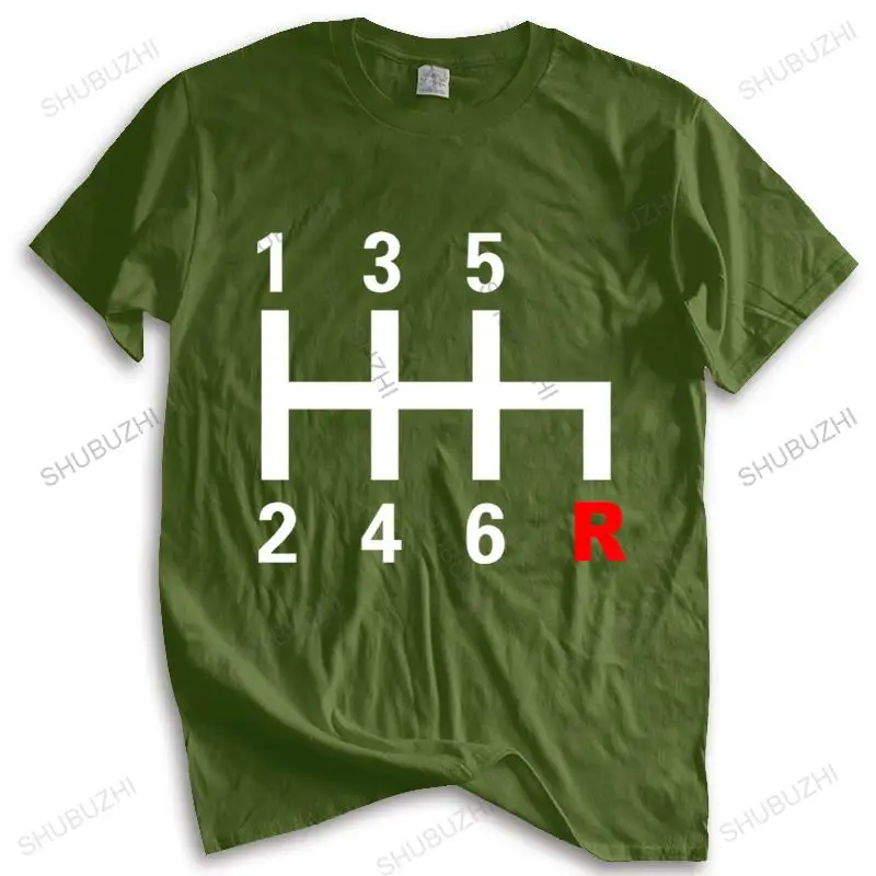 

New Arrived Mens t shirt Racing Gear Shift Car Men Motorsport T-Shirt Mens T-shirt Euro size TOPS