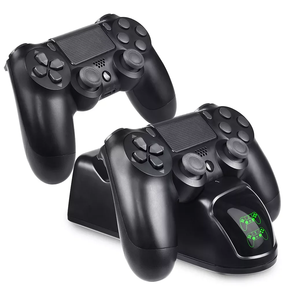 

NEW2023 Dual Controller Charger For PS4 Slim Pro USB Fast Charging Dock Station with LED Indicator For Playstation 4 Dualshock 4