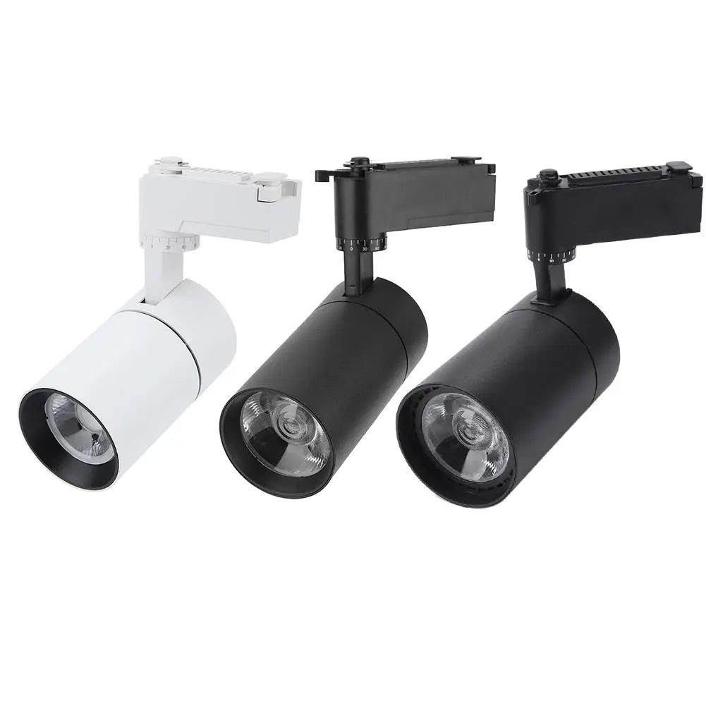 

COB 10W 20W 30W LED Track Lamps Adjustable Aluminum Store Office Home Spotlights High Temperature Grinding Treatment