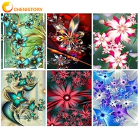 chenistory diy painting by numbers kits with frame for adults acrylic paint beautiful flowers pictures by numbers handpainted de