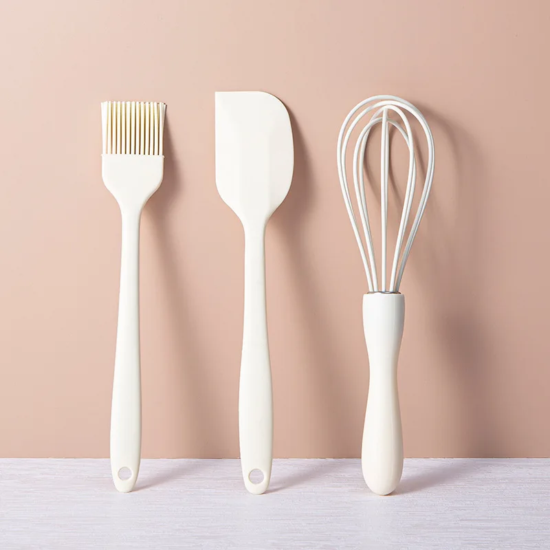 

Food-Grade Silicone Cake Cream Spatula Non-Stick Mixing Butter Batter Cookie Pastry Scraper Whisk Oil Brush Kitchen Baking Tools