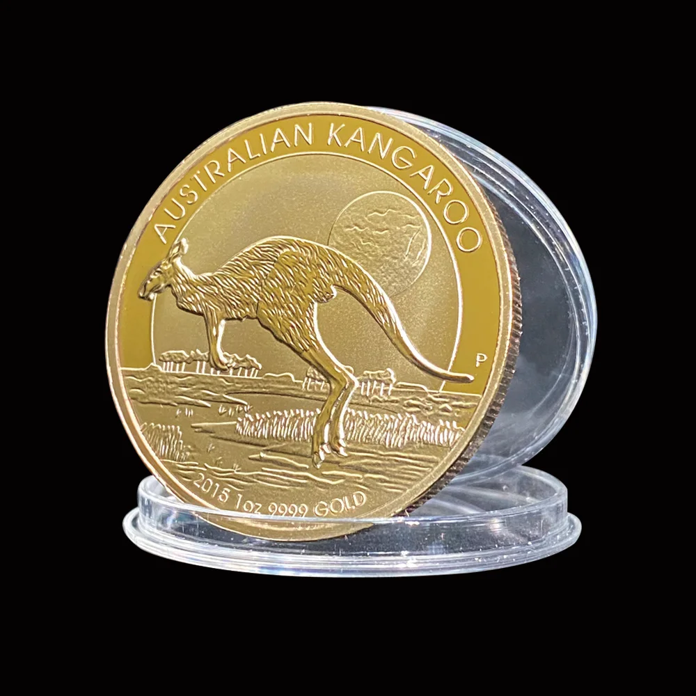 2015 Австралийский кенгуру 1ZO Золотая Памятная Коллекция Элизабет II монеты |
