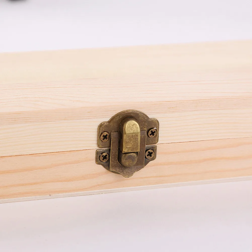 

Rectangle Wooden Jewelry Gift Box DIY Craft Supplies Wooden Boxes With Hinged Lid Home Organization For Painting Staining