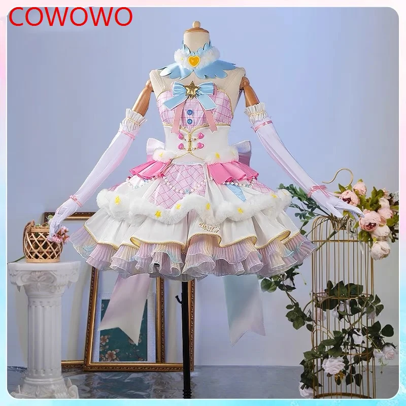 COWOWO Aikatsu! Серия Hoshimiya Ichigo Shining Declara Косплей Костюм Cos Game Аниме Вечеринка Униформа