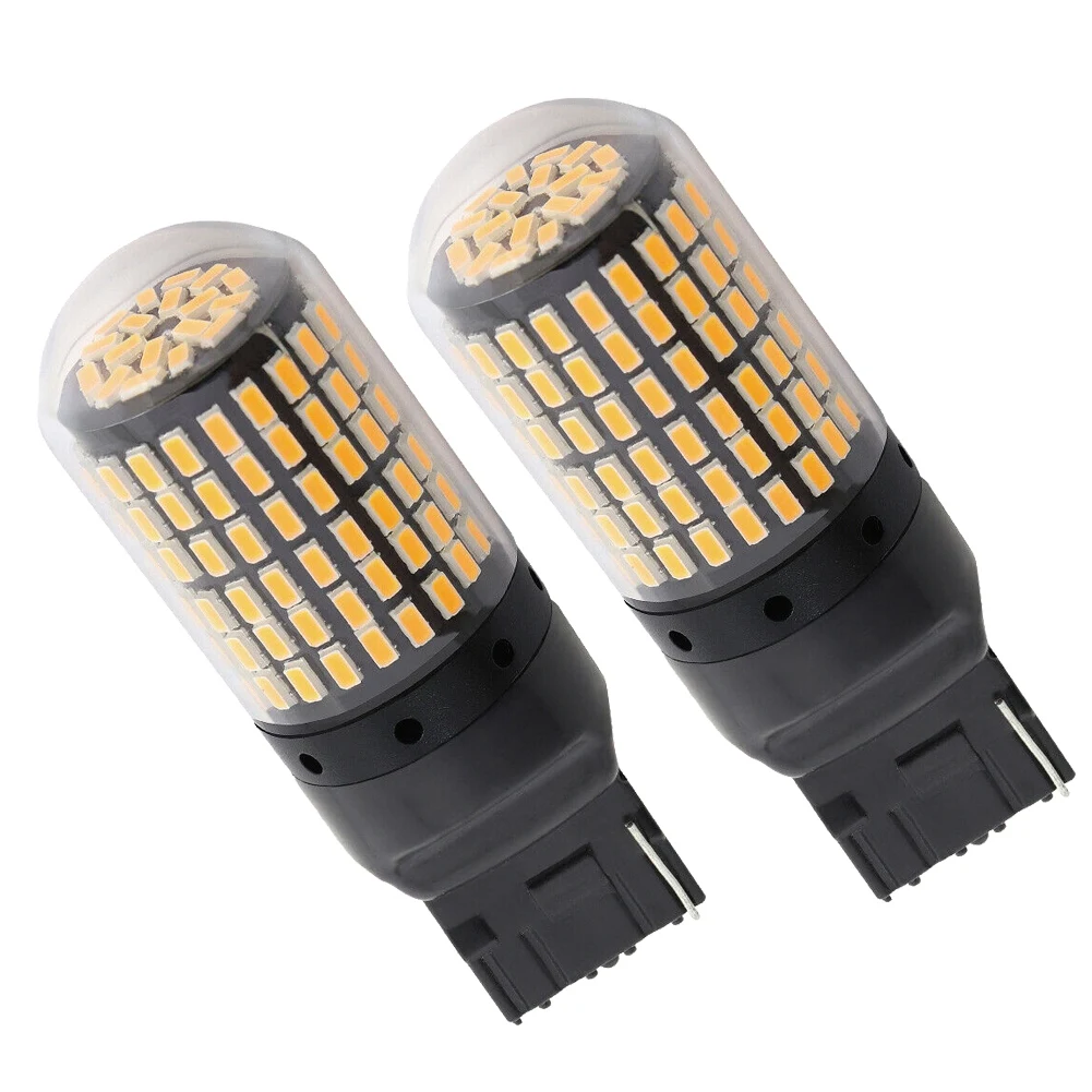 2 шт. супер яркая лампа Canbus 7440 T20 W21W 144 SMD для заднего поворота
