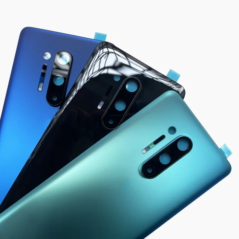 Стеклянная задняя крышка батарейного отсека для Oneplus 8 Pro заднее стекло 1 восемь