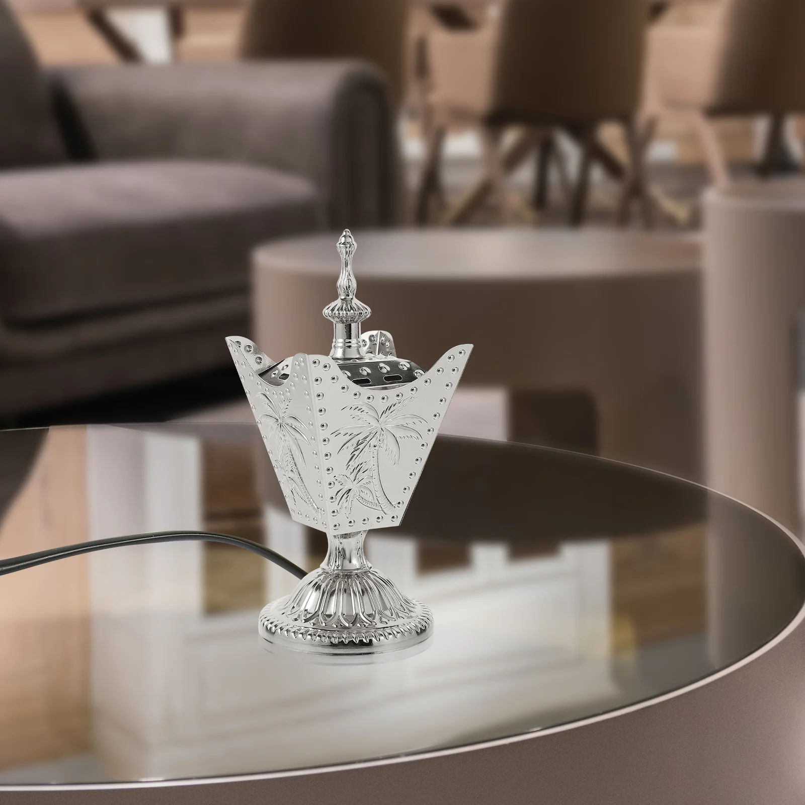 Ароматический подключаемый держатель курильницы подогреватель железные