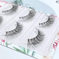 new wholesale mink eyelashes 3pair lashes invisible band mink lashes reusable false eyelashes makeup in bulk