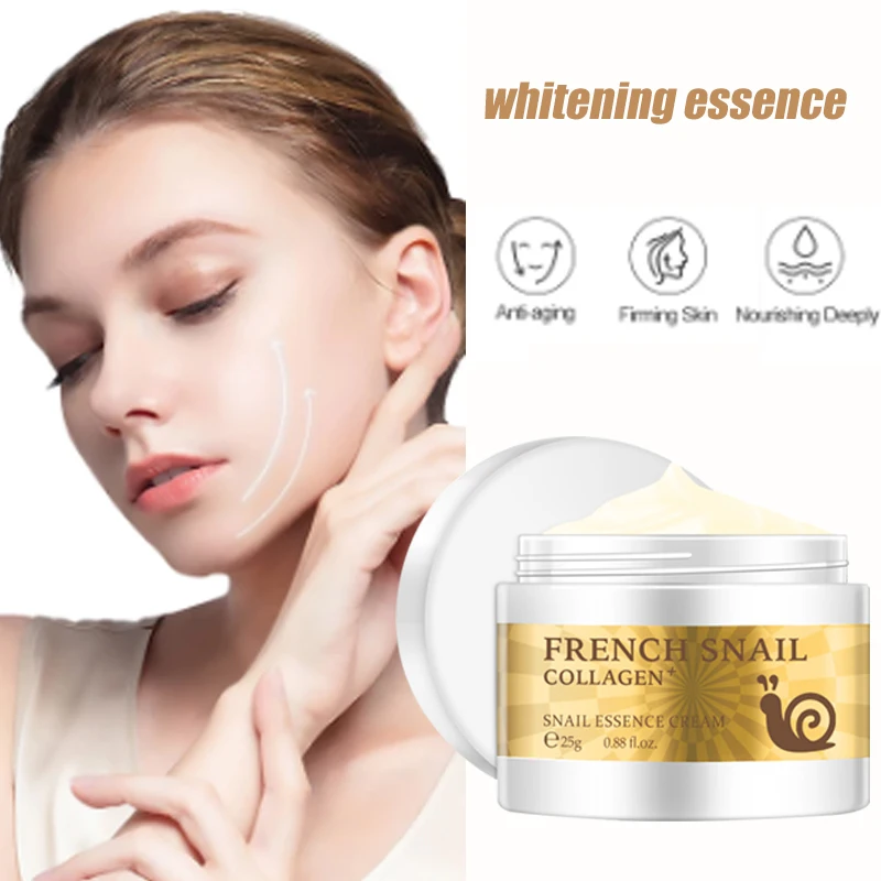 

Anti-aging Whitening Serum Reducing Wrinkles Collagen Lifting Firming Skin Snail Essence Cream Moisturizing Lotion Hydrating 25g